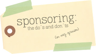 My snazzy sponsorship guide.