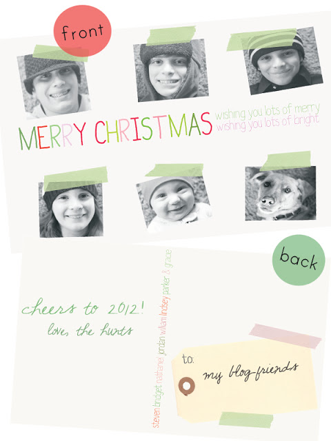 merry christmas: our card, 2011.