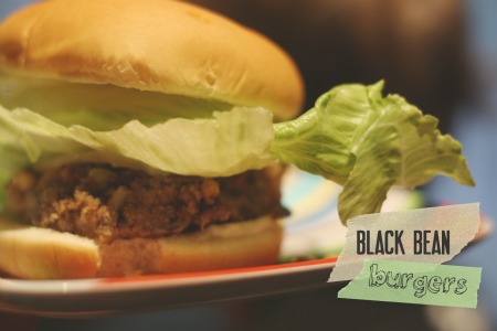 black bean burgers.