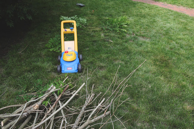 gardening with mom.