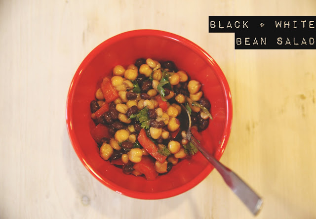 black + white bean salad.