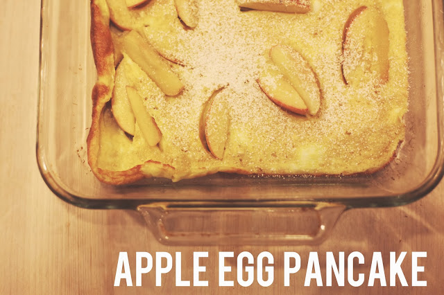 apple egg pancake.