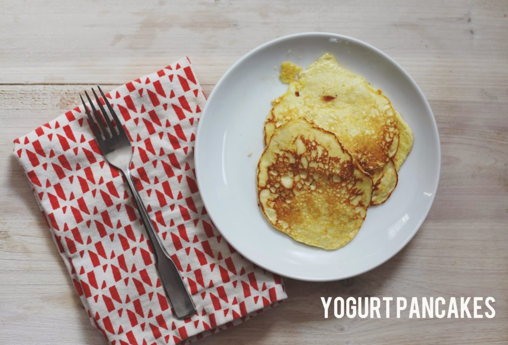 yogurt pancakes.