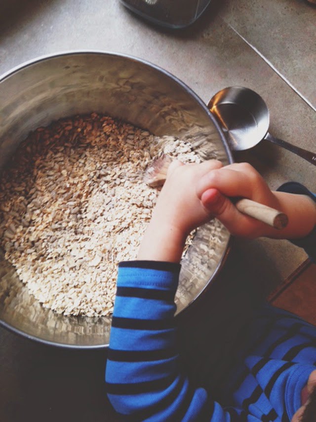 cooking with help.