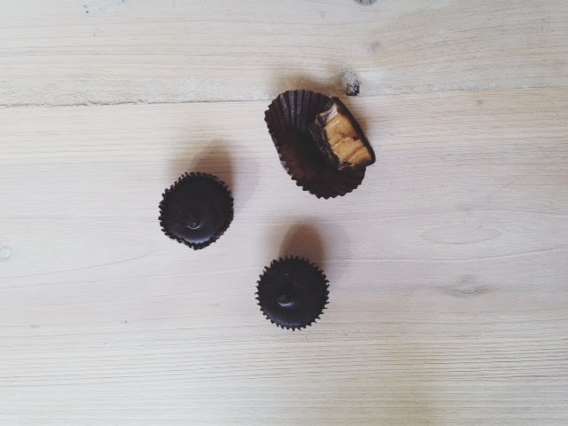 dark chocolate peanut butter cups and other things to write home about.