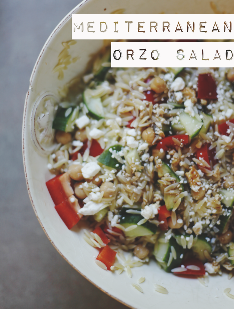 mediterranean orzo salad.