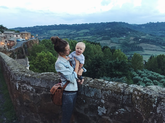 a sunset walk in orvieto.